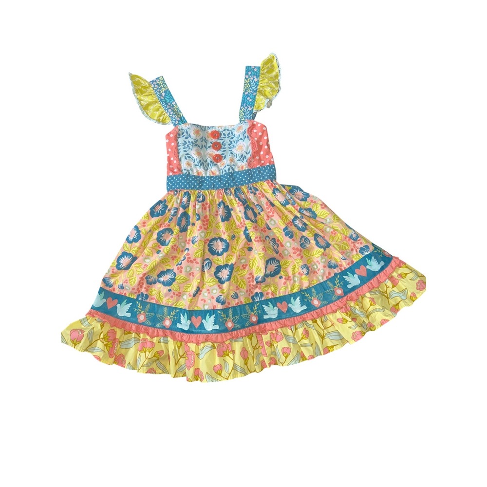 Size 8 Wildflowers Botanical Blooms Dress